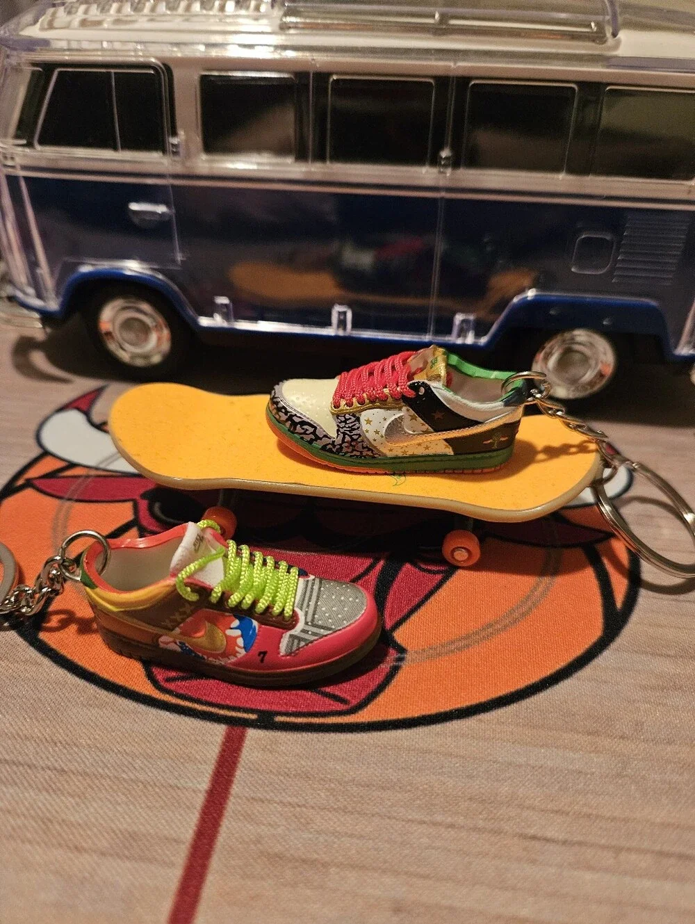 Pair of Mini sneaker keychain.